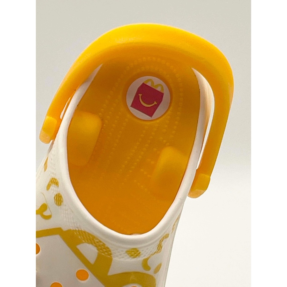 McDonalds Happy Meal Crocs Toy Keychain White‎ Yellow Mini Clog Collectible - Picture 2 of 8